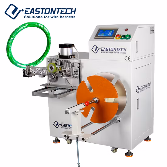 Cable Cutting Coiling Tying Bundle with Meter Counting Automatic Wire Cable Cutting Winding Binding Machine